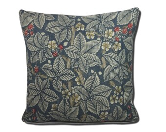 William Morris - Bramble - Mineral / Slate  - Cushion Cover Throw Pillow Designer Home Decor