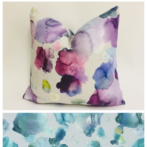 Voyage - Cloudburst - Damson, Pacific OR Russett - Gorgeous Watercolour Cloud Cushion Cover - Handmade Throw Pillow Designer Home Decor