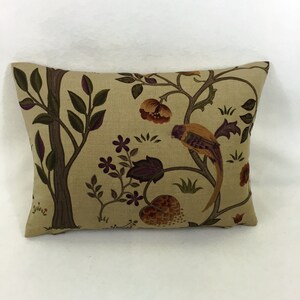 William Morris - Kelmscott Tree - Mulberry / Russet - Classic English Designer Cushion Cover - Luxury Throw Pillow - Handmade Home Decor image 3