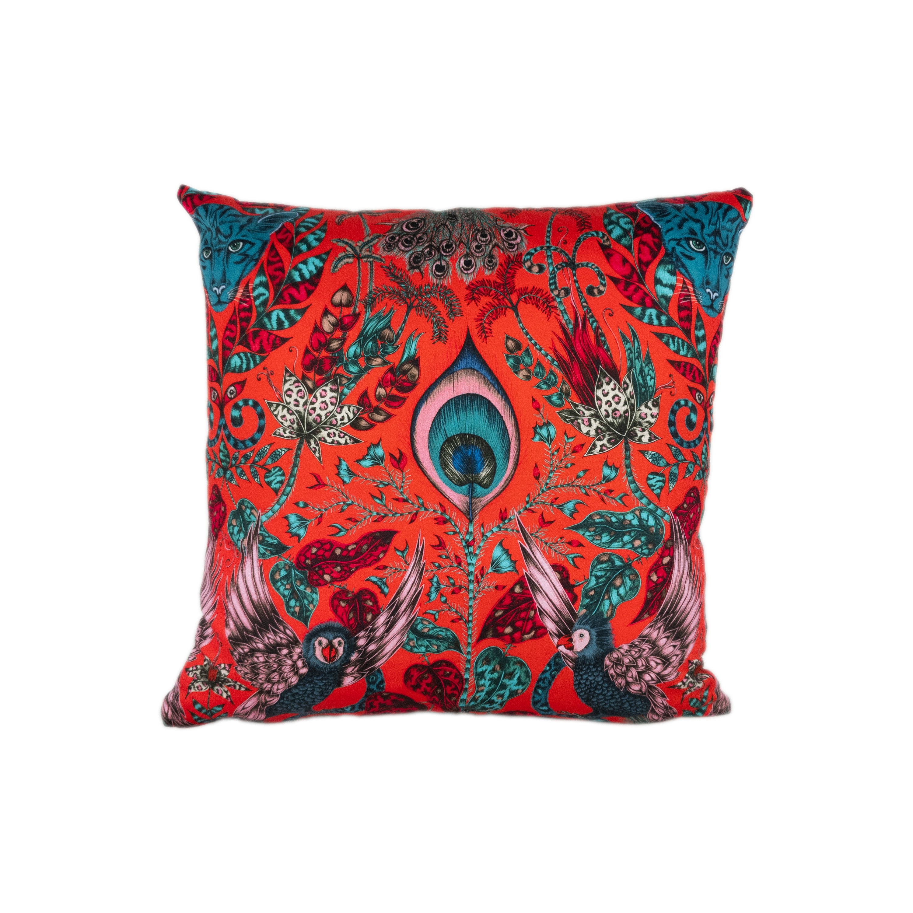 Amazon Feather Like Pillows Striking Maximalist Red Fantasy Animal