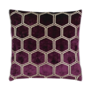 Designers Guild - Manipur - Damson - Luxury Velvet Cushion Cover Throw Pillow Designer Home Decor
