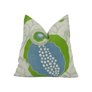Christopher Farr x Michael Szell - Carnival Performance - Prato - Vibrant Botanical Pattern Cushion Cover - Modern Eclectic Luxury Pillow