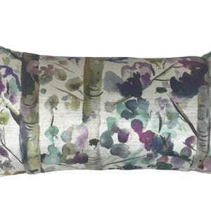 Voyage - Izusa - Indigo - Stunning Iridescent Watercolour Tree Cushion Cover - Handmade Throw Pillow Designer Home Decor