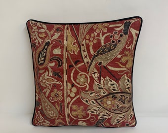 paprika colored throw pillows