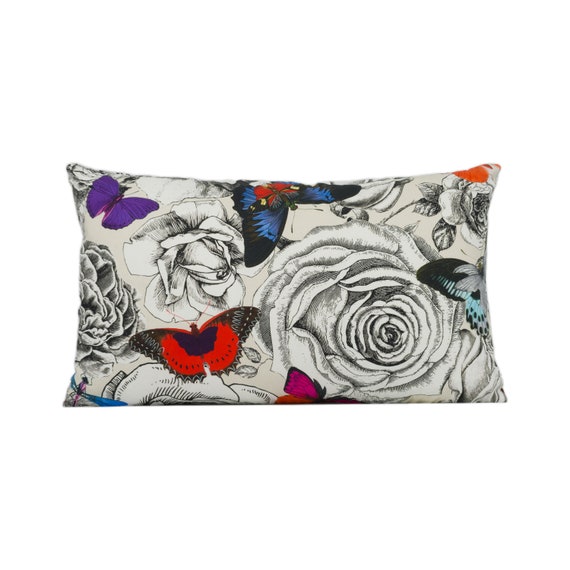 bright floral cushions