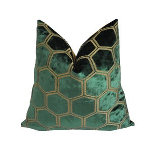 Designers Guild - Manipur - Azure - Luxury Velvet Cushion Cover Throw Pillow Designer Home Decor