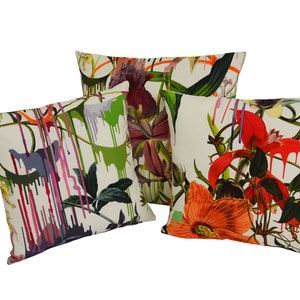 Designers Guild / Christian Lacroix - Orchids Fantasia - Perce Neige - Cushion Cover Throw Pillow Designer Home Decor