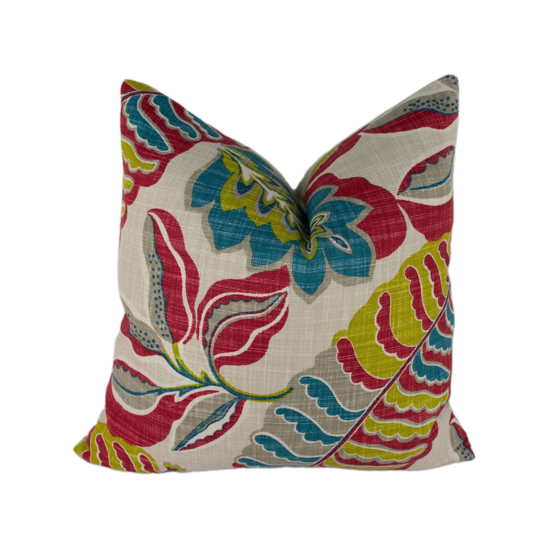 Sanderson Fitzroy Terracotta / Red Cushion Cover Throw Pillow Designer