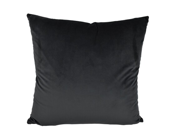 Stunning Black Velvet Cushion Cover Throw Pillow Designer Home Decor