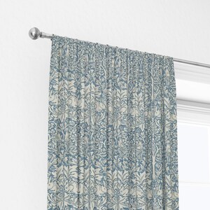 William Morris Brer Rabbit Slate Vellum Curtains Made to Measure Drapes ...