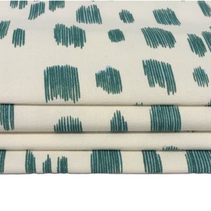 Brunschwig & Fils Les Touches Aqua Made To Measure Professionally Made Roman Blind