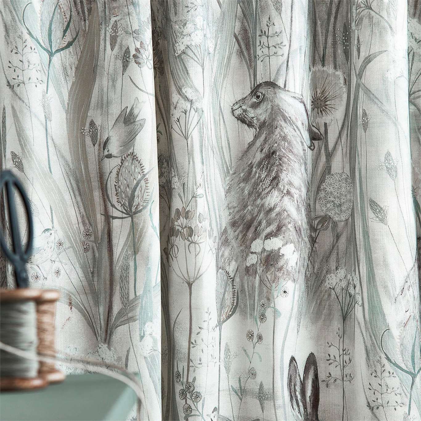 Sanderson Fabric Dune Hares Made to Measure Curtains buy Etsy