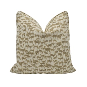 Schumacher - Fauna - Natuurlijk - Charmante en unieke designer hertenkussenhoes - Luxe sierkussen - Handgemaakte woondecoratie Scatter Sofa