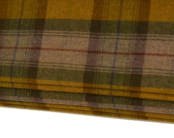 Art of the Loom - Wool Plaid - Autumn Gold - Made To Measure Professionally Made Roman Blind