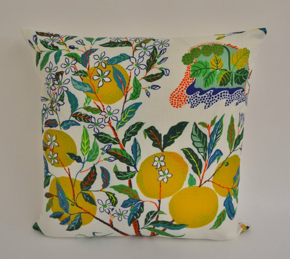 Schumacher Citrus Garden Primary Pillow Throw Beautiful Etsy