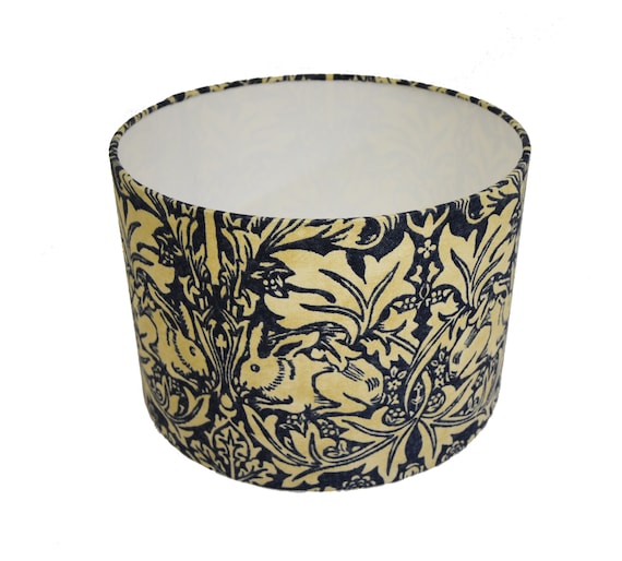 William Morris Brer Rabbit Indigo Vellum Lampshade Stunning Handmade