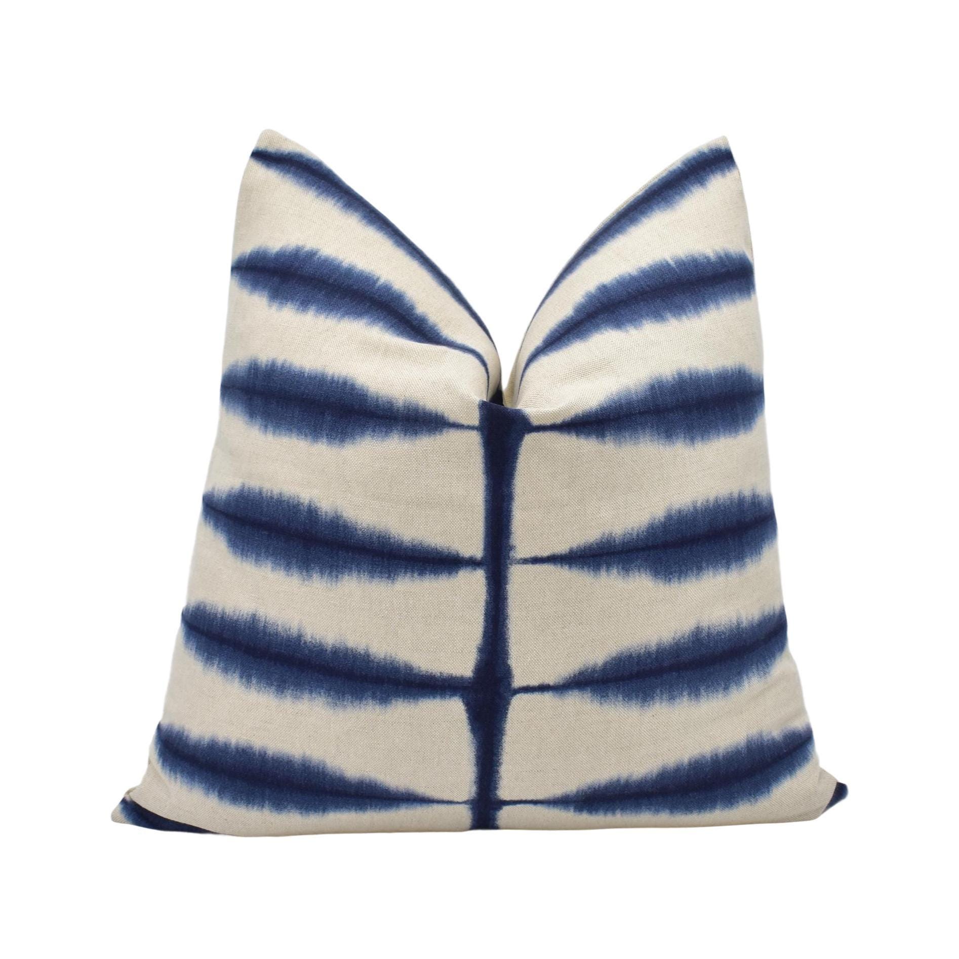 サイオン - 絞り - 藍/リネン - 日本の古代絞り技法によるデザイナー