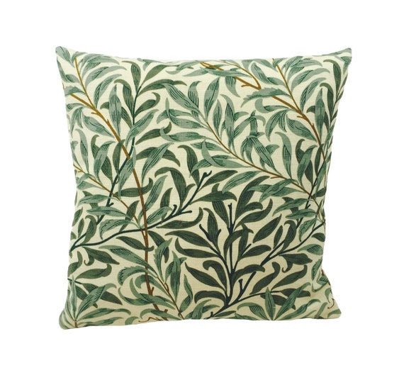William Morris Willow Boughs Cream Green Cushion Cover