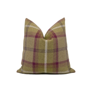 Porter & Stone - Balmoral - Heather - Plaid Tartan Cushion Cover - Handmade Throw Pillow - Designer Home Décor