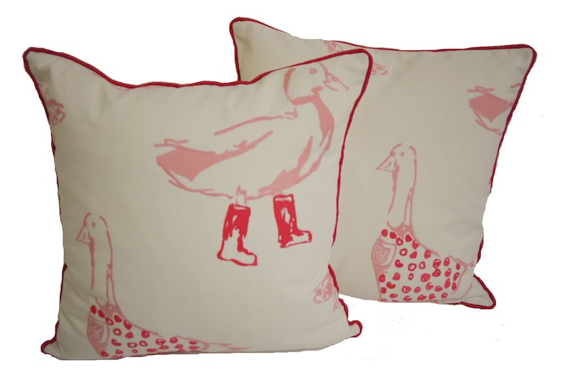 Clarke & Clarke - Jemima - Pink - Stunning Embroidered Cushion Cover Throw Pillow Designer Home Decor image 3