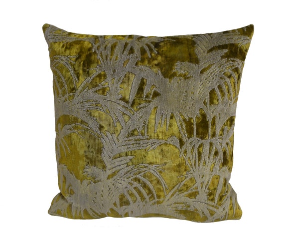 Buy Clarke Clarke Tropicale Citron Stunning Velvet Cushion