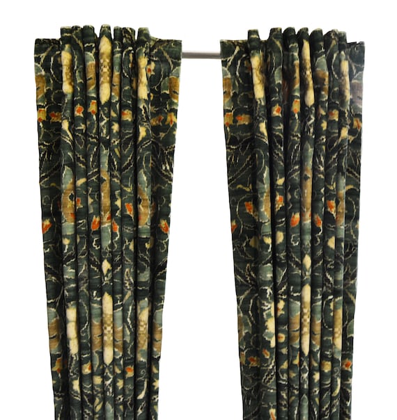 William Morris Montreal Velvet Forest Teal Made To Etsy