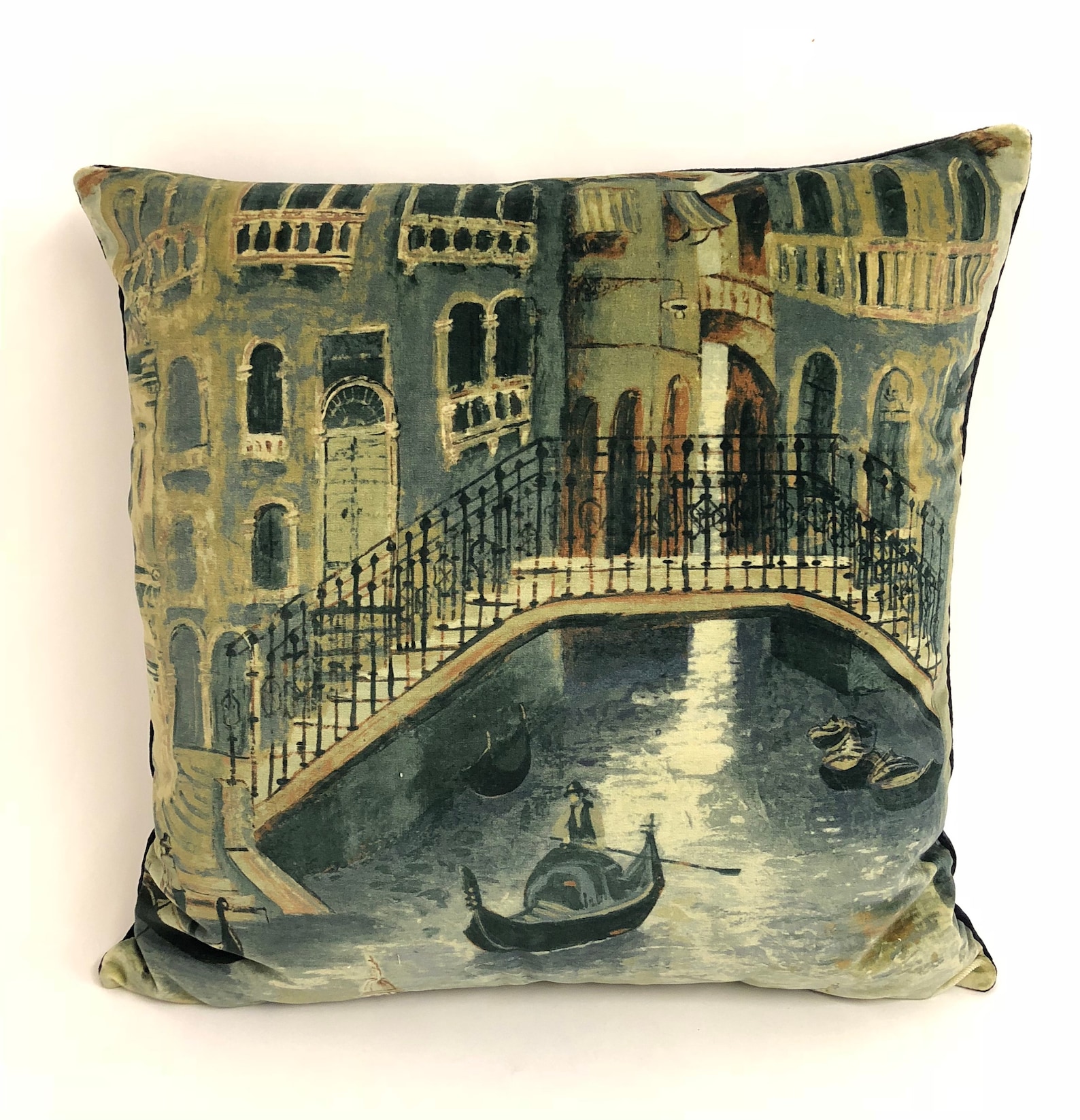 Zoffany Gondolier Twilight Velvet Fabric Cushion Covers Etsy UK