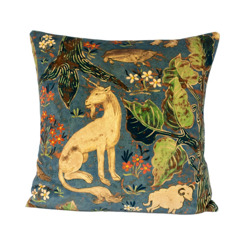 Zoffany Arden Velvet Blue Luxurious Mid-century British - Etsy
