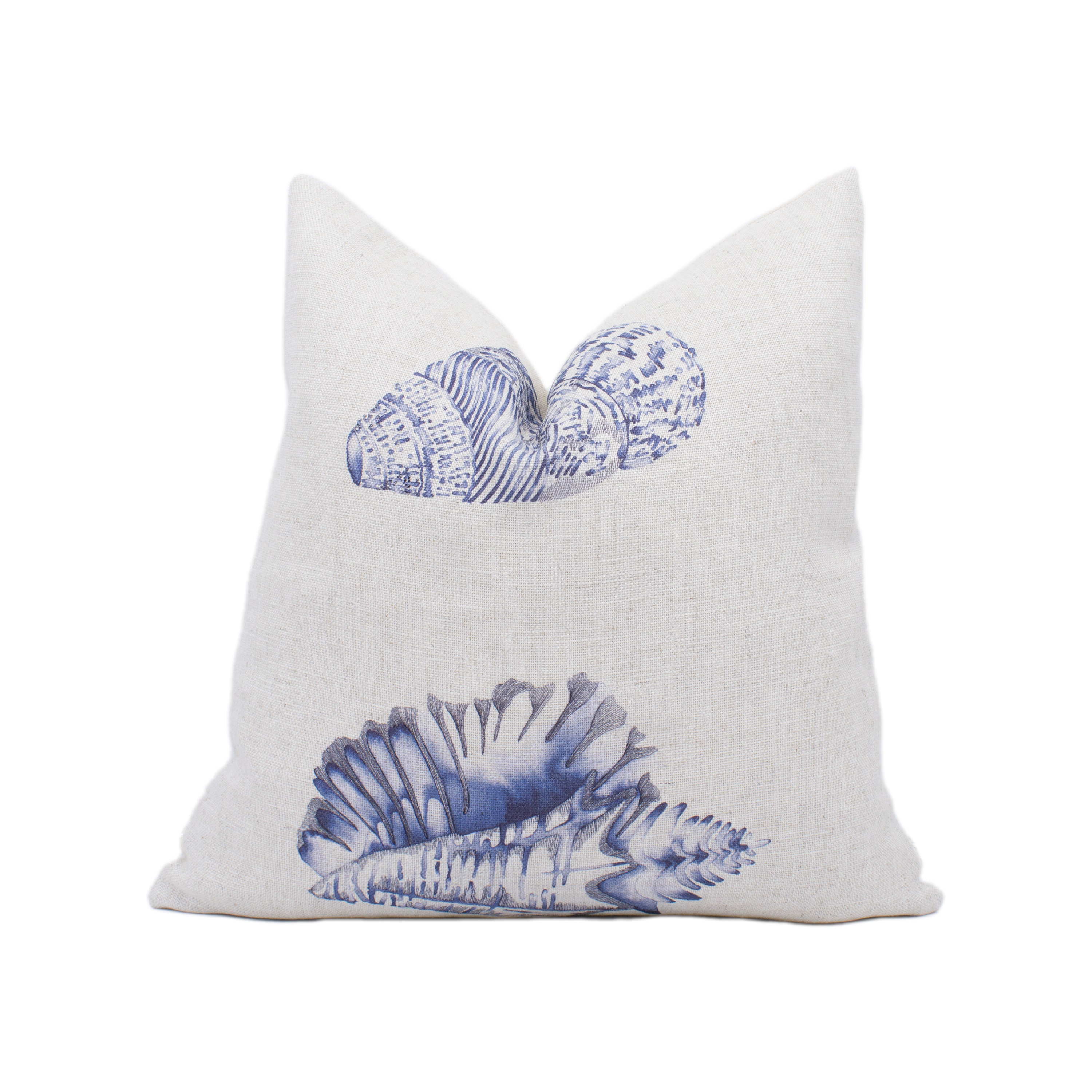 Harlequin - Kabibi - Indigo - Fresh Seashell Cushion Cover Throw