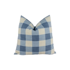 Clarke & Clarke Polly Chambray Lovely Chequered Cushion Cover Throw Pillow Designer Home Decor image 1
