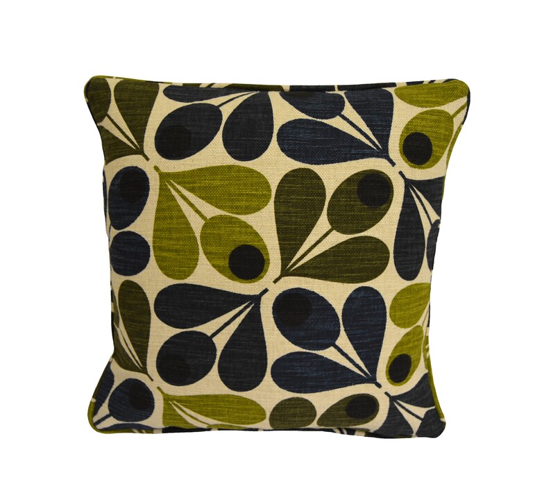 Orla Kiely Slub Cotton Acorn Cup Dark Marine Designer Etsy