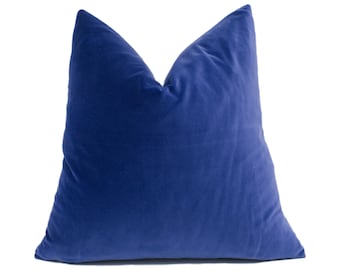 Designers Guild - Varese - Navy - Sumptuous Plush Velvet Cushion Cover - Handmade Throw Pillow - Designer Home Décor