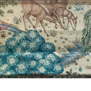 William Morris - The Brook - Tapisserie Leinen - Maßanfertigung Professionell gefertigt Raffrollo