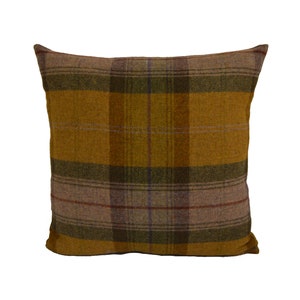 Art Of The Loom  - Wool Plaid - Autumn Gold - Stunning Cushion Covers Pillow/Throw