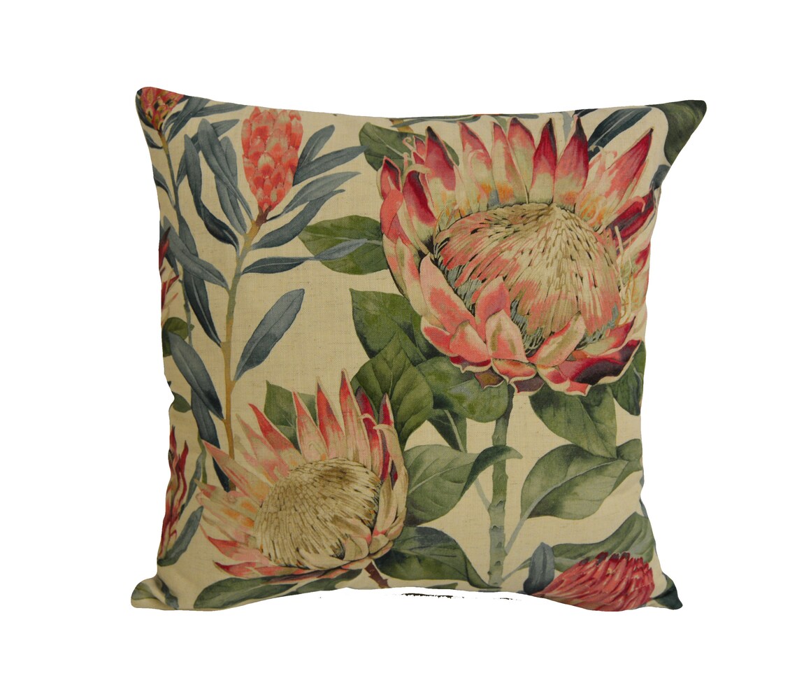 Sanderson King Protea Rhodera Cushion Cover Throw Pillow Etsy UK