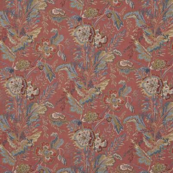GP & J Baker - Indienne Flower - Red - Charming East Indian Floral Cushion Cover - Handmade Throw Pillow - Designer Home Décor