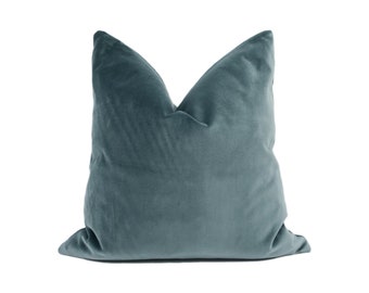 Designers Guild - Varese - Mist - Luxurious Plush Cotton Velvet Cushion Cover - Handmade Throw Pillow - Designer Home Décor