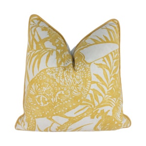 Harlequin - Toco - Ochre - Joyful Batik Style Cushion Cover Throw Pillow Handmade Designer Home Decor