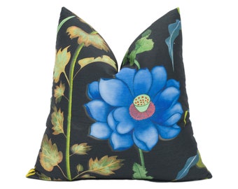 Designers Guild - Selam - Jais - Stunning Christian Lacroix Cushion Cover Handmade Flower Throw Pillow Designer Home Décor