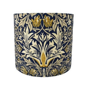 William Morris - Snakeshead - Indigo / Hemp - Lampshade Stunning Handmade