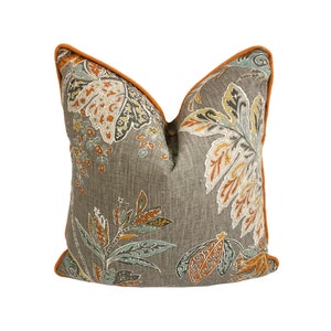 Kravet - Ishana - Turmeric - Cushion Cover Pillow Throw Contrast Piped