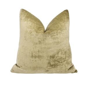 Zoffany - Curzon - Antelope - Opulent Plush Jacquard Velvet Cushion Cover - Luxury Throw Pillow - Handmade Home Décor - Scatter Sofa Cushion