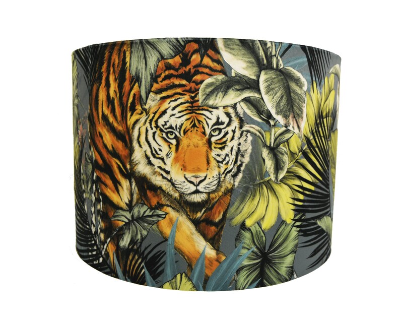 Prestigious Textiles - Bengal Tiger - Twilight - Lampshade Stunning Handmade image 1