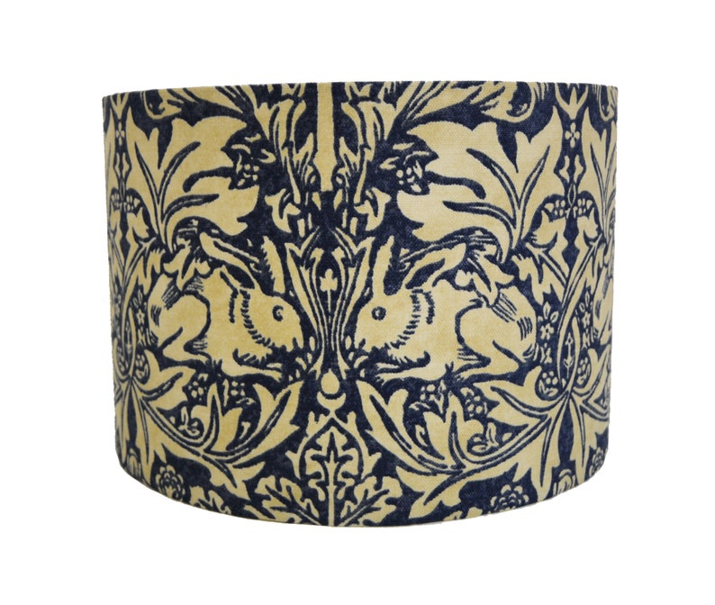 William Morris Brer Rabbit Indigo / Vellum Lampshade Etsy