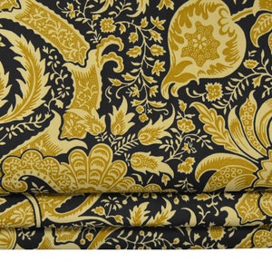 William Morris - Indian - Black & Gold - Made To Measure Professionally Made Roman Blind