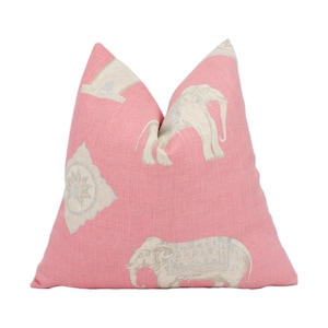 Pink Elephant Pillow Etsy UK