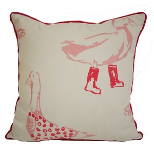Clarke & Clarke - Jemima - Pink - Stunning Embroidered Cushion Cover Throw Pillow Designer Home Decor