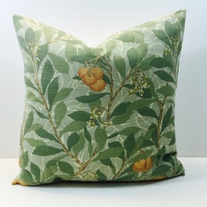 William Morris - Arbutus - Green - Cushion Cover Throw Pillow Designer Home Decor