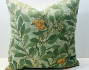 William Morris - Arbutus - Green - Cushion Cover Throw Pillow Designer Home Decor