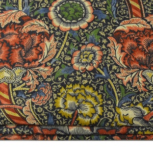 William Morris - Wandle - Indigo / Karmin - Maßanfertigung Professionell gefertigte Raffrollos